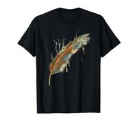 Native American Indian Watercolor Art Colorful Feather T-Shirt Graphique avec Valeur