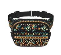 Native American Patterns Fanny Packs for Women Hommes, Mode Taille Packs for Workout Running Voyage Randonnée, Noir, One size