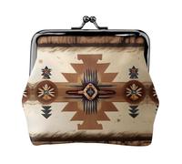 Native American Patterns Petit porte-monnaie rectangulaire pour femme avec verrou de baiser, format de poche, mini porte-monnaie pour femme
