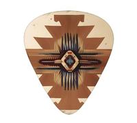 Native American Patterns Prints Lot de 12 médiators avec 3 épaisseurs différentes pour guitares électriques et acoustiques