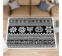 Native American Rugs Grand tapis sud-ouest aztèque tribal aztèque pour chambre à coucher, salon, lavable, antidérapant et doux pour décoration d'intérieur - Grand tapis pour salon - 160 x 230 cm