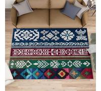 Native American Rugs Grand tapis sud-ouest aztèque tribal aztèque pour chambre à coucher, salon, lavable, antidérapant et doux pour décoration d'intérieur - Grand tapis pour salon - 160 x 230 cm