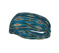 Native American Southwestern Navajo Art Fashion Sports Decoration Bandeau résistant à la transpiration Bandeau Cheveux Respirant Évacuation de la transpiration Équipement de fitness Bandeaux pour