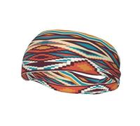 Native American Southwestern Navajo Art Fashion Sports Decoration Bandeau résistant à la transpiration Bandeau Cheveux Respirant Évacuation de la transpiration Équipement de fitness Bandeaux pour