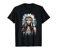 Native American Woman Indian Warrior T-Shirt