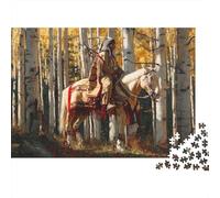 Native Americans on Chevalback 38x26cm/1000pcs Puzzle pour Adultes -,Jouet De DIY