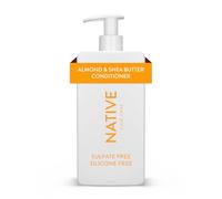 Native Après-shampoing fortifiant femme et homme - Sans silicones ni sulfate - Parfum amande et beurre de karité - Pour des cheveux plus forts et avec moins de frisottis - 487 ml
