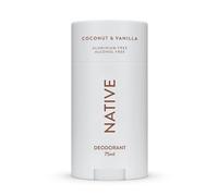 Native Deodorant Womens & Men - Alcohol & Aluminium Free - Coconut & Vanilla Scent - Naturally Derived with Shea Butter, Coconut Oil & Baking Soda - 72 Hour Odor Control (75ml)