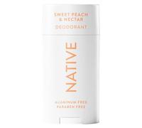 Native Déodorant naturel pour homme et femme, sans aluminium, avec bicarbonate de soude, probiotiques, huile de noix de coco et beurre de karité, pêche douce et nectar