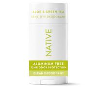 Native Déodorant naturel pour homme et femme, sans aluminium, sans bicarbonate de sodium, sans phtalates, sans poudre, huile de noix de coco et beurre de karité, Aloe et thé vert