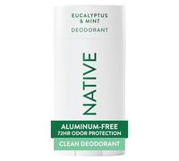 Native Déodorant naturel pour homme et femme - Végétalien, sans gluten et sans cruauté envers les animaux - Sans aluminium, parabènes et sulfates - Eucalyptus et menthe