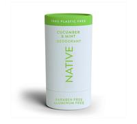 Native Déodorant sans plastique | Déodorant naturel pour homme et femme | Sans aluminium avec bicarbonate de soude, probiotiques, huile de coco et beurre de karité | Concombre et menthe