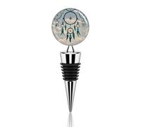 Native Dream Catcher Bouchon de bouteille de vin en alliage de zinc réutilisable anti-fuite Bouchon de bouteille de vin Bouchon décoratif pour bouteille de champagne Cadeau pour homme et femme