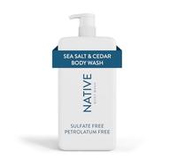 Native Gel Douche & Gel Corps pour Femmes & Hommes - Sans Sulfates & Colorants - Savon Corps Parfum Sel & Cèdre - Nettoie Doucement avec des Ingrédients d'Origine Végétale (1000 ml)