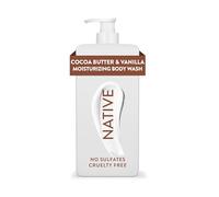Native Gel Douche Hydratant Avec Ingrédients Naturels Pour Femmes Et Hommes Sans Sulfates Parabens Et Colorants Laisse La Peau Douce Et Hydratée Beurre De Cacao Et Vanille 500 Ml