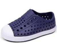 Native Kids Jefferson Junior Water Proof Shoes, Regatta Blue/Shell White, 4 Medium US Big Kid