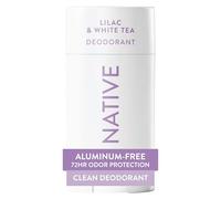 Native Déodorant naturel pour homme et femme, sans aluminium avec bicarbonate de soude, probiotiques, huile de noix de coco et beurre de karité | Lilas et thé blanc