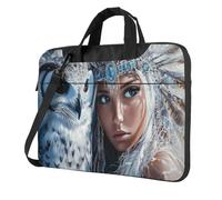 Native Princess With Large Eyes Owl Laptop Bag Laptop Case 15.6 Inch Computer Bags Padded Sleeve Cover For Women Men