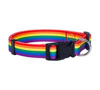 Native Pup Collier pour Chien Motif Drapeau Arc-en-Ciel Taille L