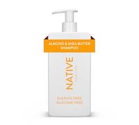 Native Shampoing fortifiant femme et homme - Sans silicones ni sulfate - Parfum amande et beurre de karité - Pour des cheveux plus forts et avec moins de frisottis - 487 ml