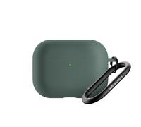 Native Union Active Coque pour AirPods Pro 3 - Silicone Mat Doux au Toucher avec Clip pour Attacher Partout (Vert Ardoise)
