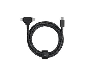 Native Union Belt Cable Duo câble USB 1,5 m USB C USB C/Lightning Noir