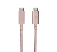 Native Union Belt Cable Pro (USB-C to USB-C) câble USB USB 2.0 2,4 m USB C Rose