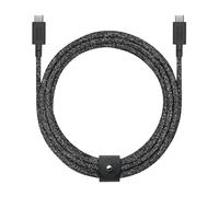 Native Union Belt Cable XL Type-C 100W - Câble de charge ultra-résistant USB-C 10ft/3m - Compatible avec iPhone 16, MacBook Pro 14"/16" M4, Air 13"/15" M3, Surface Go 3 (Zèbre)
