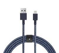 Native Union BELT Câble XL USB-A vers Lightning - Câble renforcé ultra-résistant 10’ [Certifié MFi] compatible avec iPhone 14, iPhone 13 et versions antérieures (Indigo)