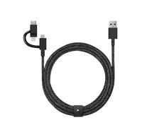 Native Union Belt Duo Câble USB-C vers USB-CLightning Noir USB-C vers USB-C Lightning