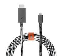 Native Union BELT HDMI 2.0 USB-C vers HDMI (4K@60Hz) - Câble renforcé ultra-résistant 3m [certifié MFi] pour MacBook Pro 2017-2020, MacBook Air/iPad Pro 2018, appareils USB-C