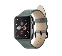 Native Union Bracelet (Re) Classic pour Apple Watch 42/44/45 mm - Matériaux d'origine végétale - Matériel en acier inoxydable avec doublure douce - (Vert Ardoise)