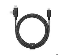 Native Union Câble 2-en-1 Belt Duo Pro 240W USB-C ↔ Lightning 2,4 m Noir