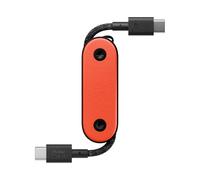 Native Union - Câble de charge portable USB-C vers USB-C renforcé en tresse, 60W - Compatible avec iPhone 16, 16 Pro, 16 Pro Max, iPad Pro, iPad Air, Galaxy S24, Flip 6, Fold 6 (Oxyfire)