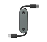 Native Union - Câble de charge portable USB-C vers USB-C renforcé en tresse, 60W - Compatible avec iPhone 16, 16 Pro, 16 Pro Max, iPad Pro, iPad Air, Galaxy S24, Flip 6, Fold 6 (Vert Ardoise)