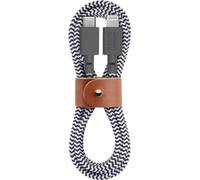 Native Union, Câble de recharge USB-C vers Lightning 1,2M Eco Belt, Blanc / Noir