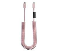 Native Union Câble USB-C Pop XL - Enroulé extensible - 2,4 m/7,9 ft Câble de charge ultra-résistant compatible avec iPhone Air, 17e, 17 Pro Max, iPad Pro M5, Galaxy S26, Fold 7 (Bonbon)