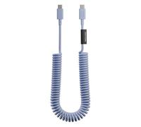 Native Union Câble USB-C spirale POP XL - Azur / 2,4 m