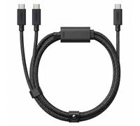 Câble USB-C vers 2 USB-C Charge 140W et Synchronisation 480Mbps Modèle Belt 2m Noir