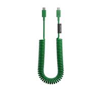 Native Union Câble USB-C vers USB-C 60W Spiralé 2.4m Série POP Charge Rapide