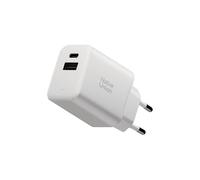 Native Union Chargeur GaN PD45W - Chargeur de Voyage Ultra-Compact à Deux Ports USB-C & USB-A - Jusqu'à 45W - MacBook Air, iPads, iPhones, Pixel, Galaxy & Plus (Blanc)