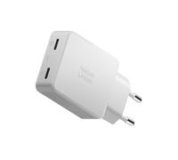 Native Union Chargeur GaN Pocket PD 65W - Chargeur Rapide Double USB-C Ultra-Fin - Jusqu’à 65W - idéal Voyage MacBook, PC Portables, iPad, iPhone (Blanc)