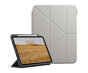 Native Union Coque Active pour iPad M5- Étui support 4-en-1 léger et durable avec dos en TPU mat -Porte-stylo Apple - Couverture magnétique compatible avec la fonction de veille automatique(Sandstone)