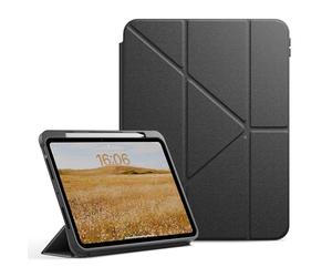 Native Union Coque Active pour iPad Pro M5 -Étui support 4-en-1 léger et durable avec dos en TPU mat - Porte-stylo Apple - Couverture magnétique compatible avec la fonction de veille automatique(Noir)