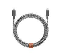 NATIVE UNION, Eco Belt Câble USB-C / Lightning - 3 m Zebra, Multicolore