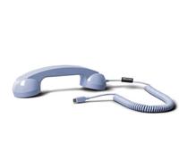 Combiné Téléphonique POP Rétro USB-C avec Microphone pour Appels et Visio Bleu clair