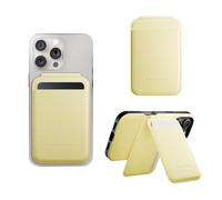 Native Union Portefeuille Stand Active | Magnétique - Porte-Carte MagSafe avec Support pour iPhone Air, 17, 16, 15, 14 - Stocke 4 Cartes - Matériaux Durables & Recyclés (Citron)