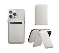 Native Union Portefeuille Stand Active | Magnétique - Porte-Carte MagSafe avec Support pour iPhone Air, 17, 16, 15, 14 - Stocke 4 Cartes - Matériaux Durables & Recyclés (Grès)