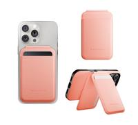 Native Union Portefeuille Stand Active | Magnétique - Porte-Carte MagSafe avec Support pour iPhone Air, 17, 16, 15, 14 - Stocke 4 Cartes - Matériaux Durables & Recyclés (Abricot)