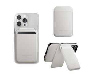Native Union Portefeuille Stand Active | Magnétique - Porte-Carte MagSafe avec Support pour iPhone Air, 17, 16, 15, 14 - Stocke 4 Cartes - Matériaux Durables & Recyclés (Grès)